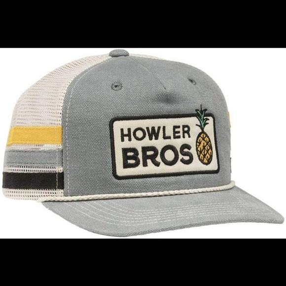 Howler Bros Accessories - Slate Blue Howler Bros Pineapple Trucker Hat